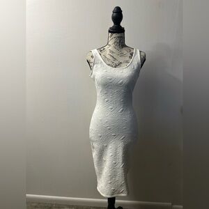 Arden B Off White Bodycon Dress